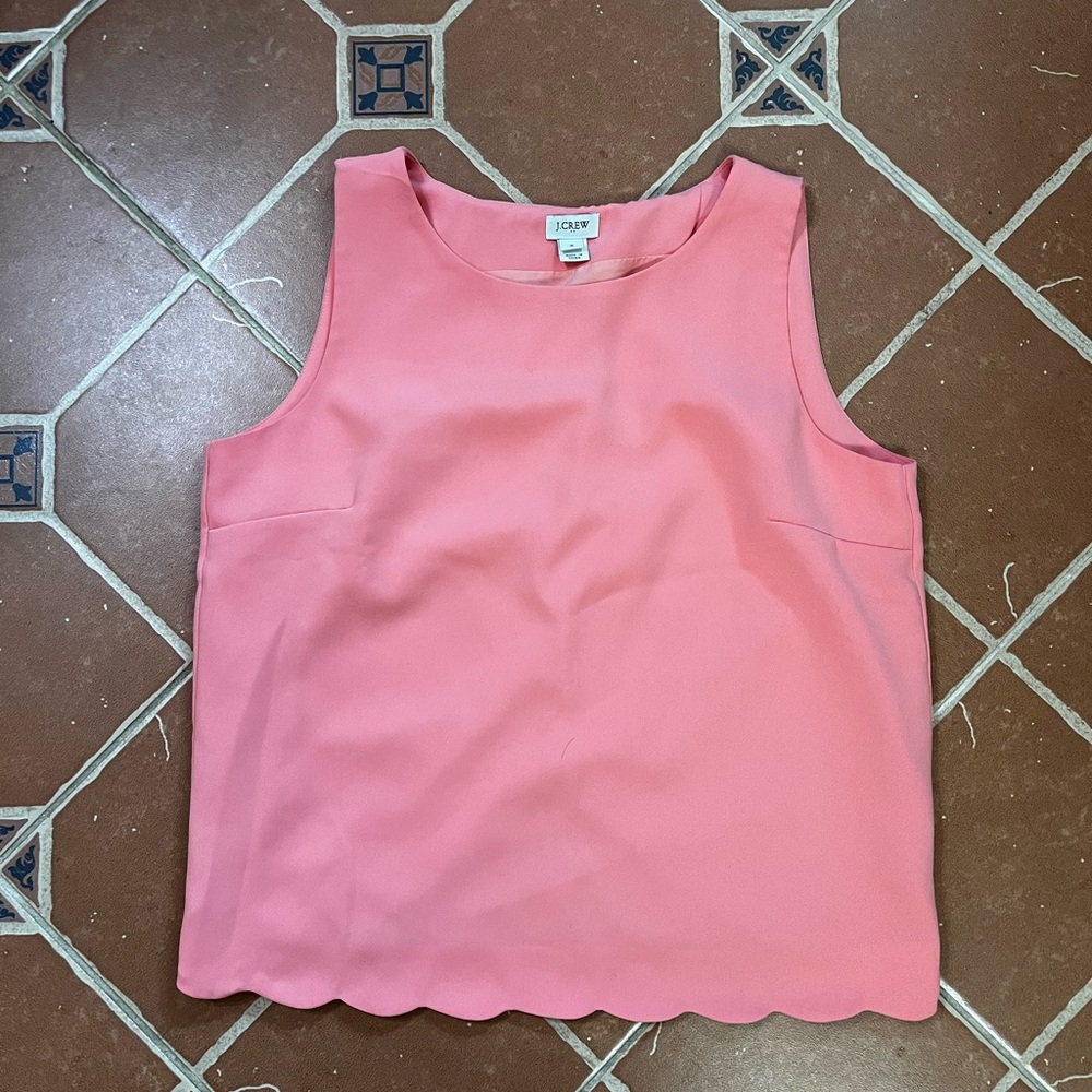 Salmon open back blouse